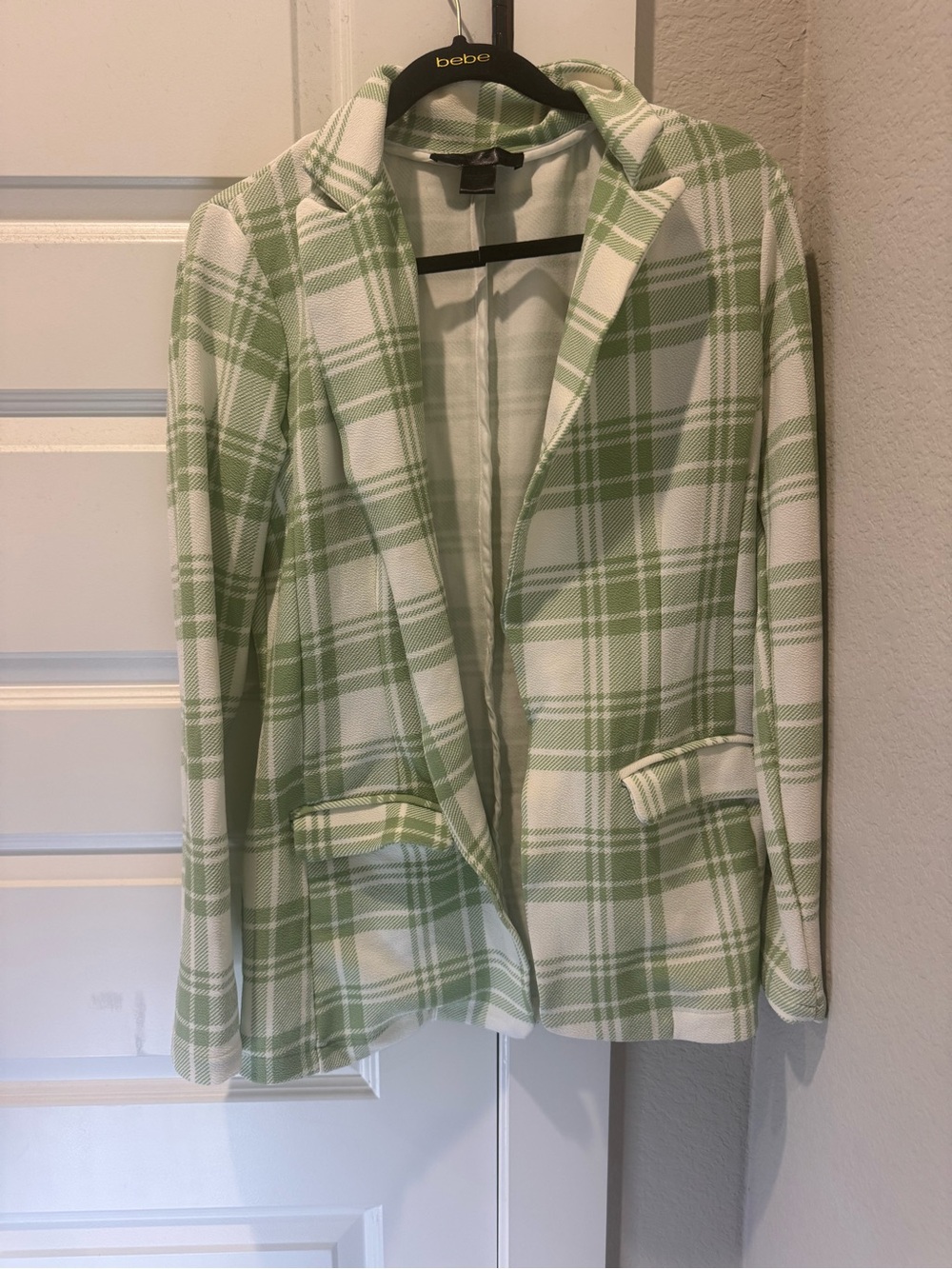 Women’s Green Plaid Blazer -